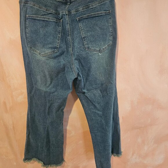cider denim high rise wide leg raw hem 3XL - Picture 2 of 2